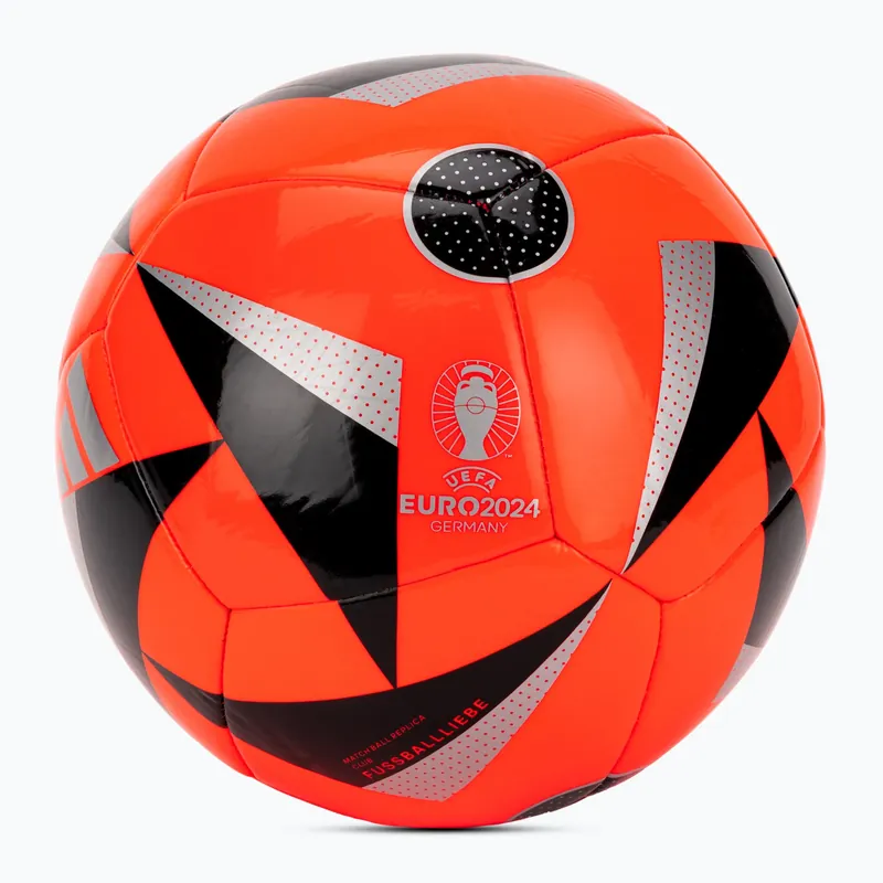 Omezená Nabídka Fotbalový míč adidas Fussballiebe Trainig Euro 2024 solar red/black/silver metallic velikost 5