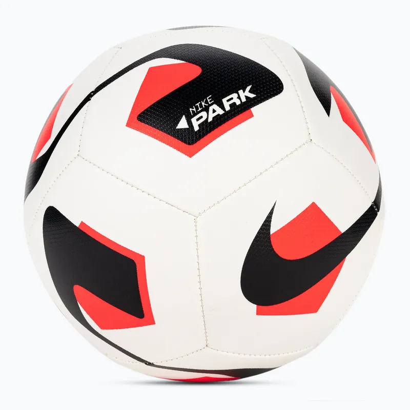 Fotbalový míč Nike Park white/bright crimson/black velikost 5 Značkový