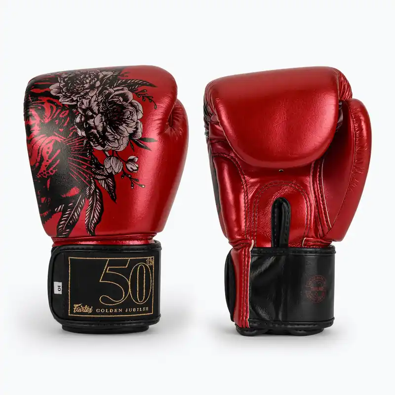 Výprodej Červené boxerské rukavice Fairtex Golden Jubilee