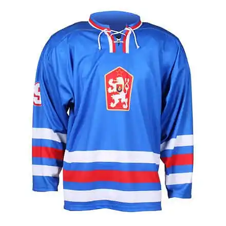 Poslední Šance Replika ČSSR 1976 hokejový dres modrá