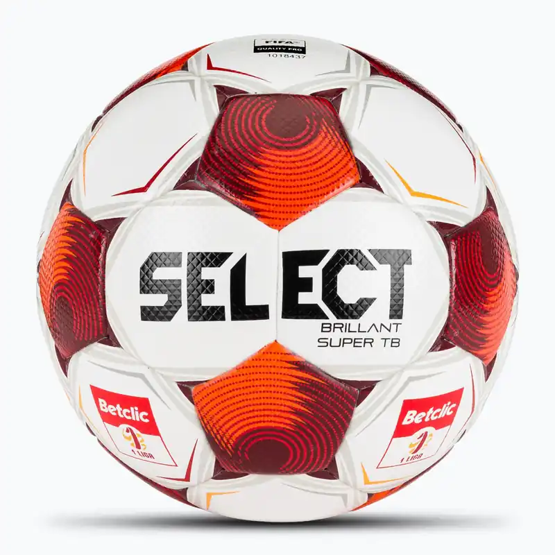 Fotbalový míč SELECT Brillant Super FIFA Betclic 1 v25 white/red velikost 5 Nejlepší Cena