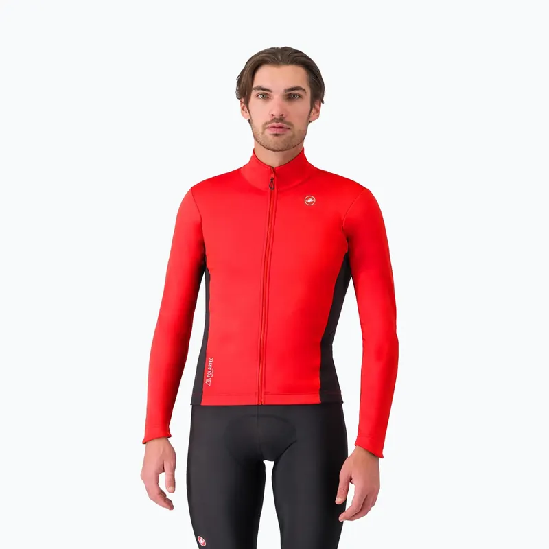 Pánská cyklistická bunda Castelli Entrata 2 red/black Autentický