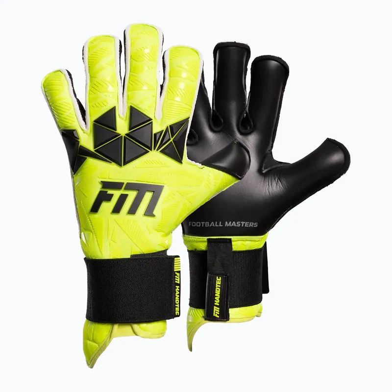 Brankářské rukavice Football Masters Invictus X PRO yellow fluo Akce