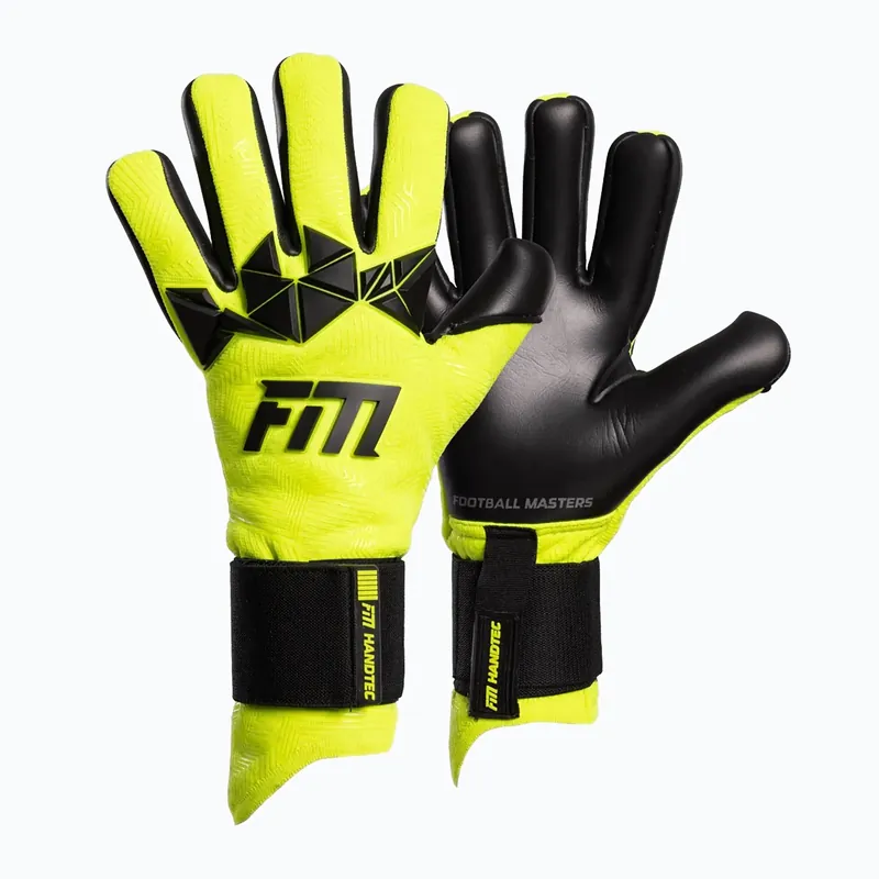 Brankářské rukavice Football Masters Varis X PRO yellow fluo Akce