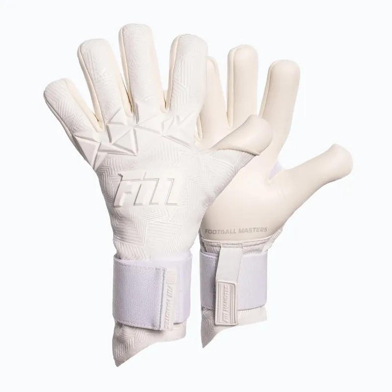 Brankářské rukavice Football Masters Varis X PRO all white Výhodná Nabídka