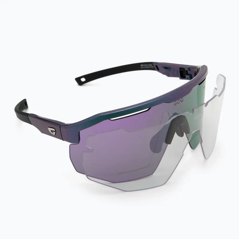 Sluneční brýle GOG Argo metallic purple/green reflex purple Novinka