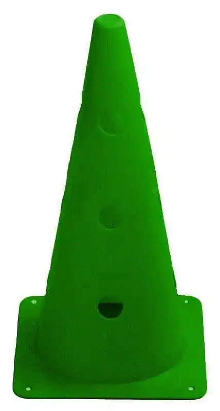 Autentický Kužely kopaná 38 cm RICHMORAL děrované - zelená