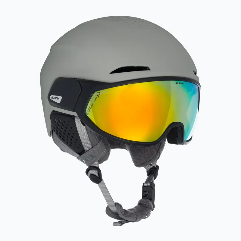 Lyžařská helma Alpina Alto Q-Lite moon/grey matt/gold mirror Top Prodej