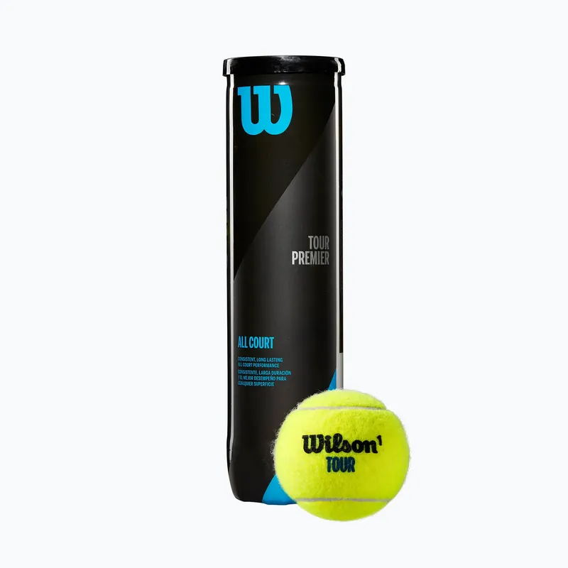 Hit Sezóny Sada tenisových míčků Wilson Tour Premier All Ct 4 ks žlutá WRT119400