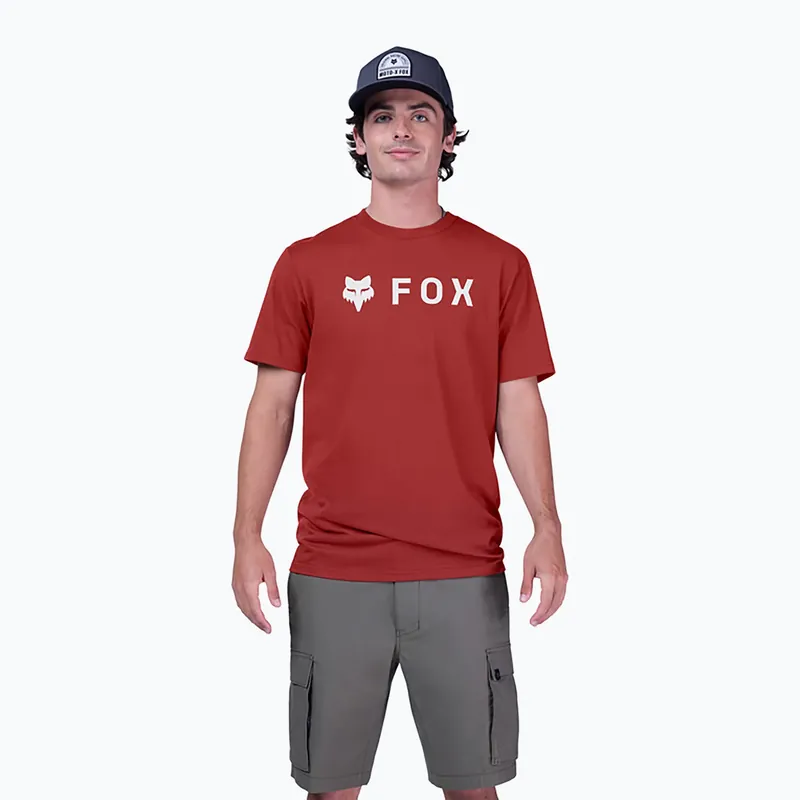 Originální Pánské tričko Fox Racing Absolute rust