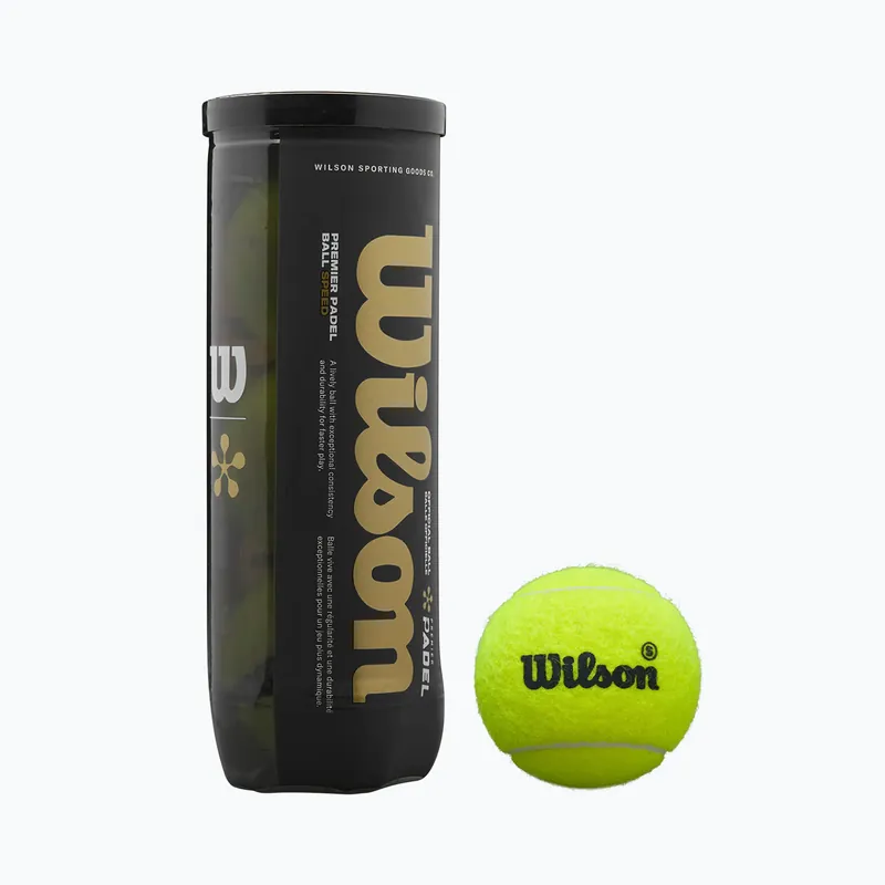 Finální Výprodej Padelové míče Wilson Premier Padel Speed 3B 3 ks yellow