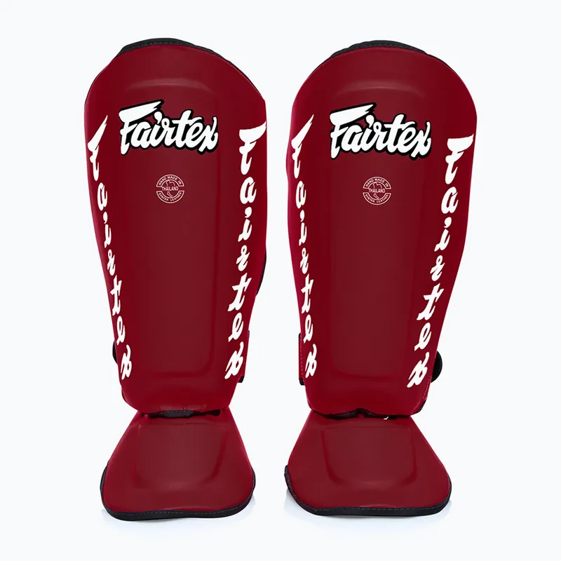 Zlevněný Odnímatelné chrániče holení Fairtex In-Step alias chrániče holenních kostí. "Twister" červená