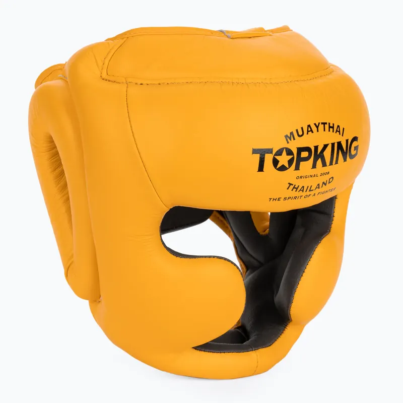 Oblíbený Boxerská helma Top King Full Coverage yellow