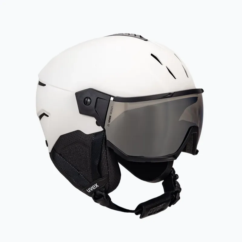 Lyžařská helma UVEX Instinct visor bílá 56/6/260/50 Autentický