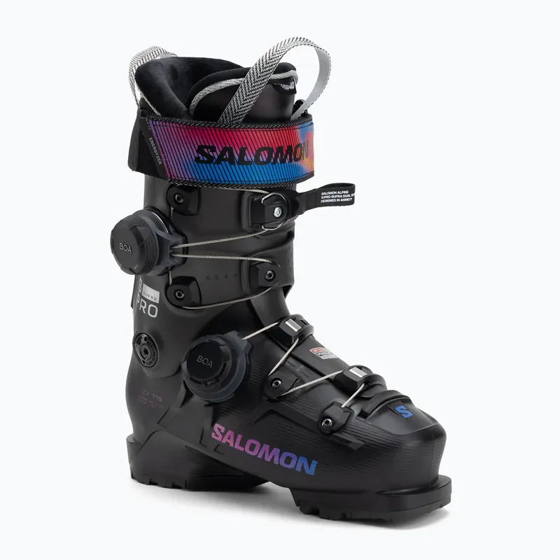 Nejlepší Volba Dámské lyžáky Salomon S/Pro Supra Dual Boa 115 W black/beluga metallic/beetroot purple