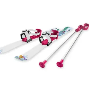 Plastkon dětské plastové lyže 70 cm bílo vínové Vrácení Zdarma