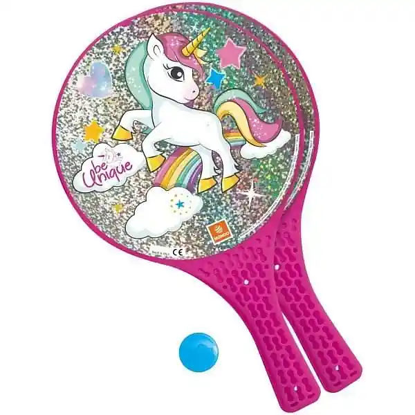 Plážový tenis Jednorožec MONDO - růžová Levný