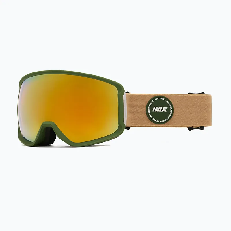 Lyžařské brýle IMX Peak green matt/sand/gold iridium/brown Expresní Doručení