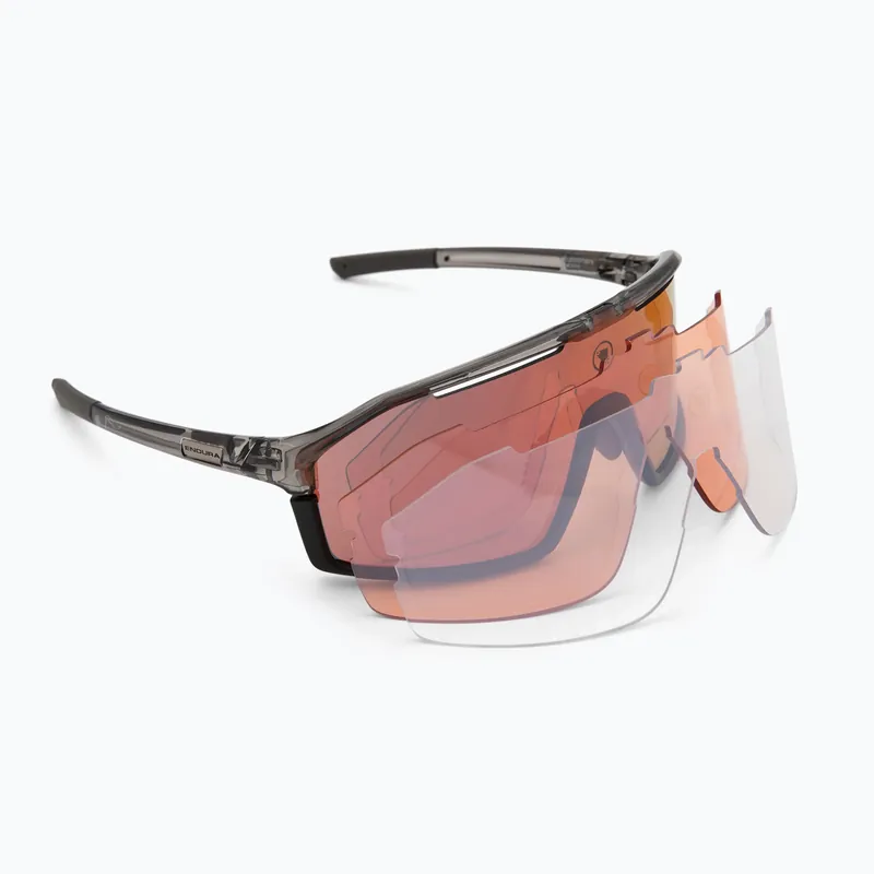Sluneční brýle Endura Dorado II 3+1+1 grey/brown tint /full red-black mirror Levný