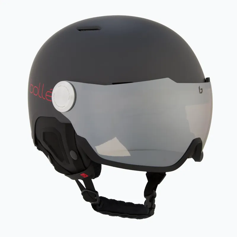 Lyžařská helma Bollé Might Visor titanium red matte/brown gun Akce
