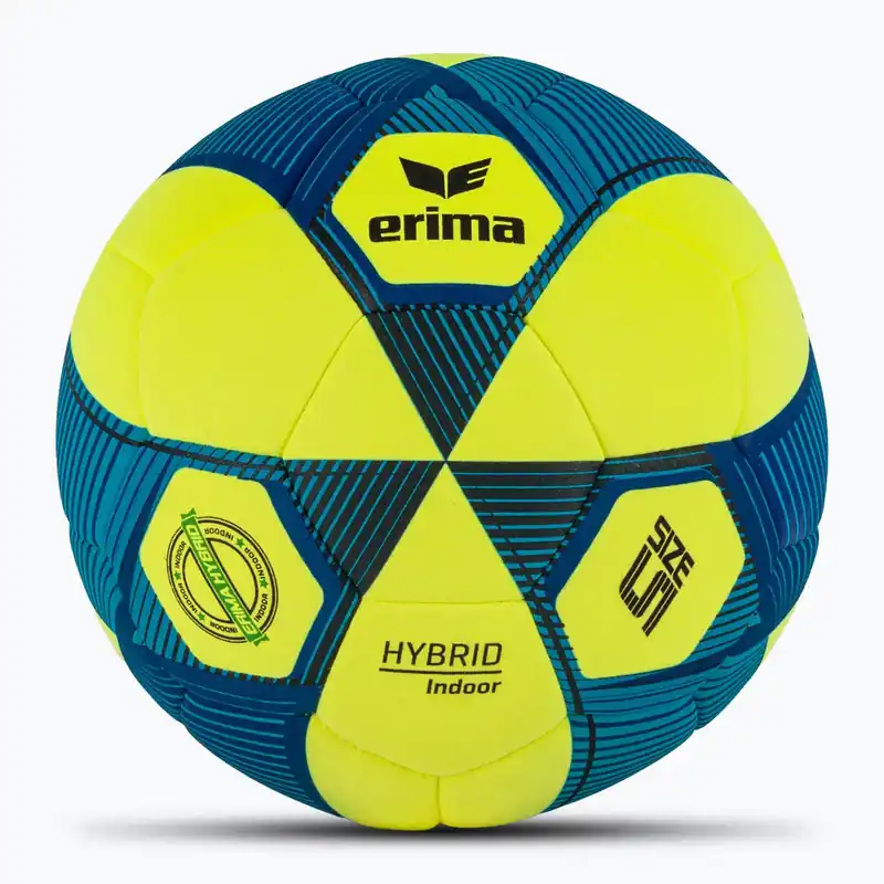 Značkový Fotbalový míč ERIMA Hybrid Indoor yellow/new royal blue velikost 5