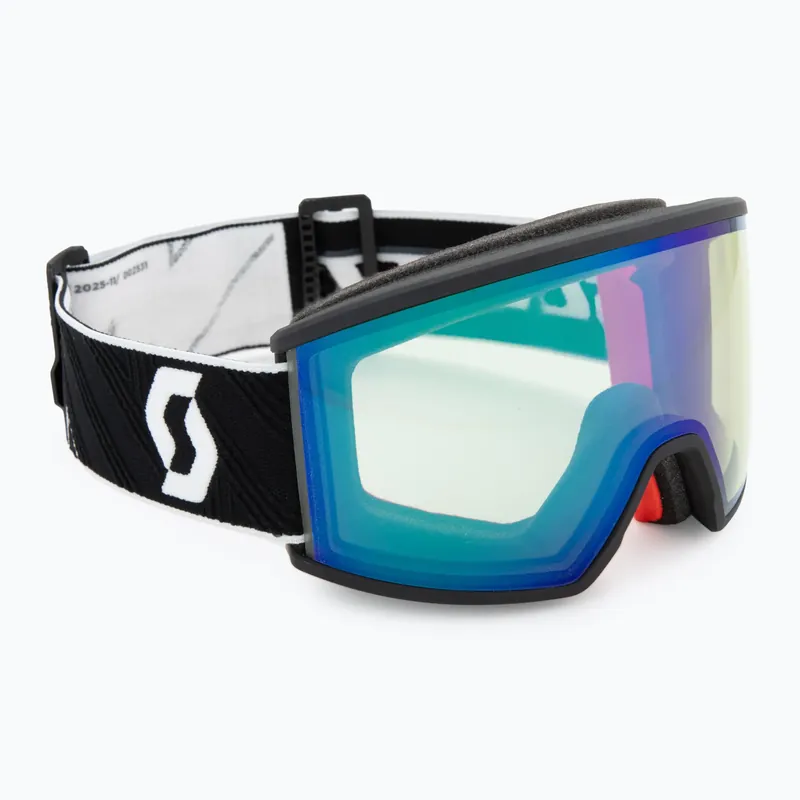 Lyžařské brýle SCOTT Ambit black/white/amp aurora green chrome Vrácení Zdarma