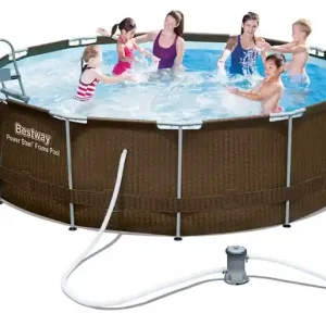 Bazén Steel Pro Max Rattan 3,66 x 1 m - 56709 (TEST) Rychlé Dodání