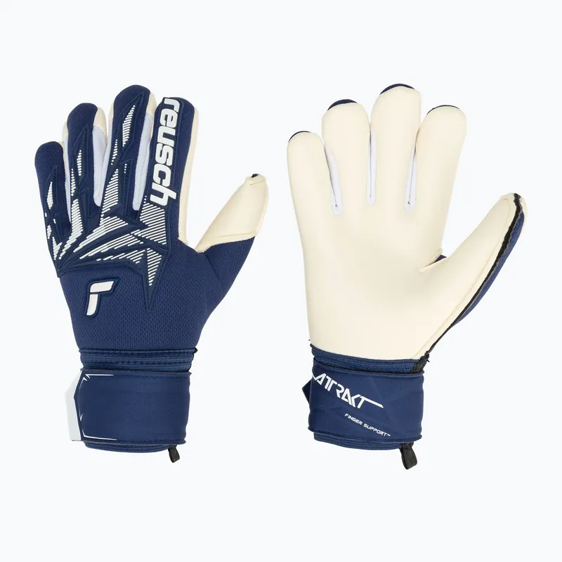 Brankářské rukavice Reusch Attrakt Freegel Gold X Finger Support Junior premium blue/white Akce