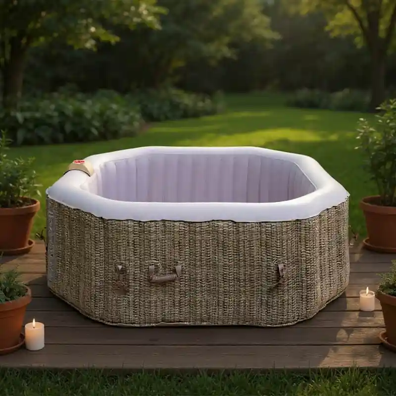Vysoce Kvalitní Mobilní (nafukovací) vířivka Belatrix Luxury 155 Rattan