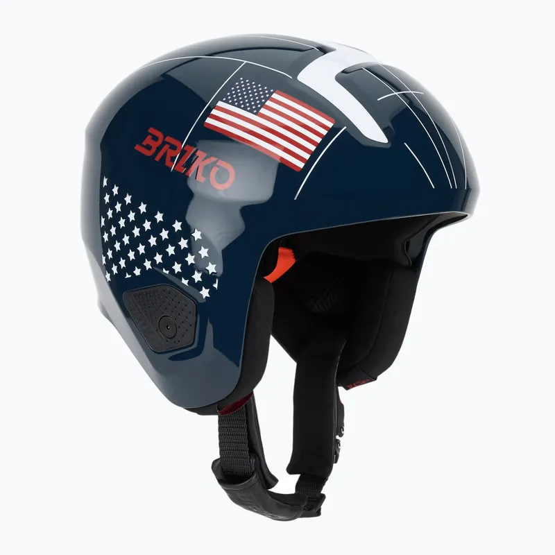 Tovární Cena Lyžařská helma Briko Vulcano 2.0 USA Mips shiny blue/white/cardinal red