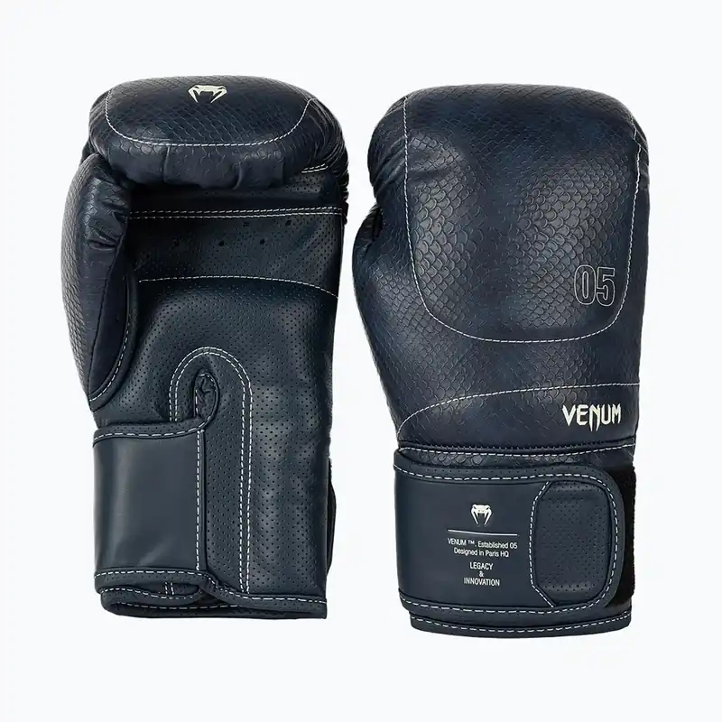 Levný Boxerské rukavice Venum Impact Evo Scales Boxing midnight blue