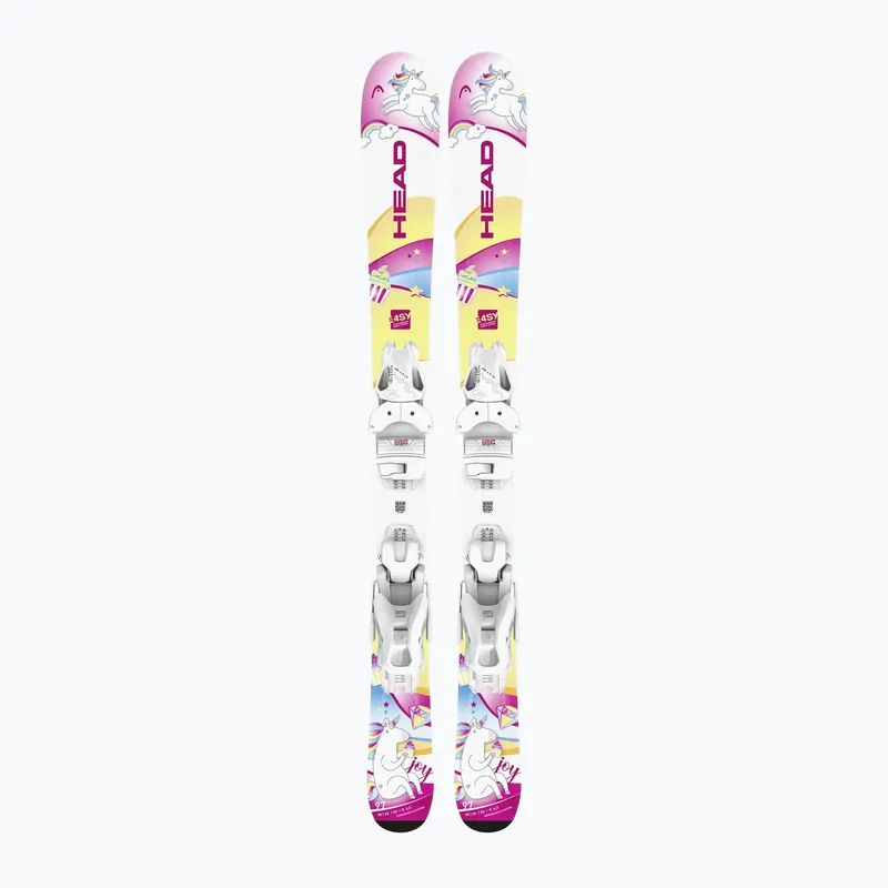 Nová Kolekce Dětské sjezdové lyže HEAD Unicorn Easy JRS + vázání Jrs 4.5 GW CA white/pink