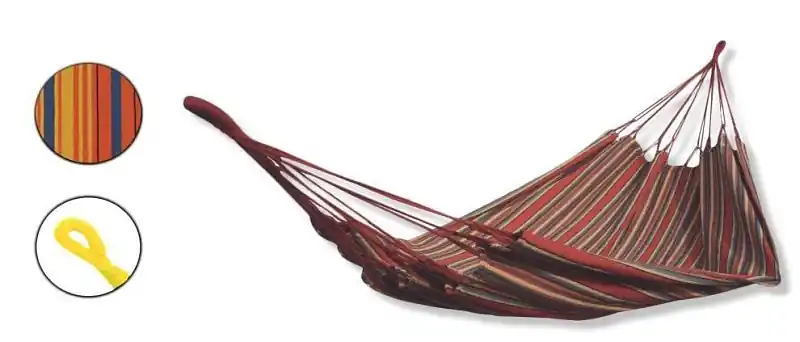 Nová Kolekce Houpací síť 25055 200x95 cm bez výztuhy - oranžová