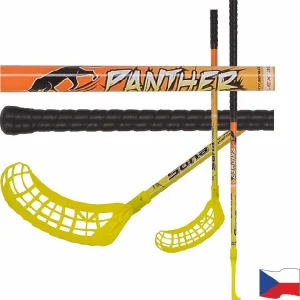 Florbalová hůl Sona PANTHER 95cm pravá - žlutá, Pravá Vrácení Zdarma