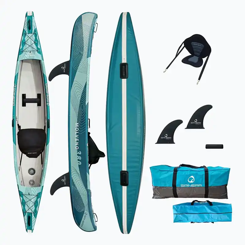 Nejlepší Volba Nafukovací kajak pro 1 osobu SPINERA Molveno 380 teal/white/grey