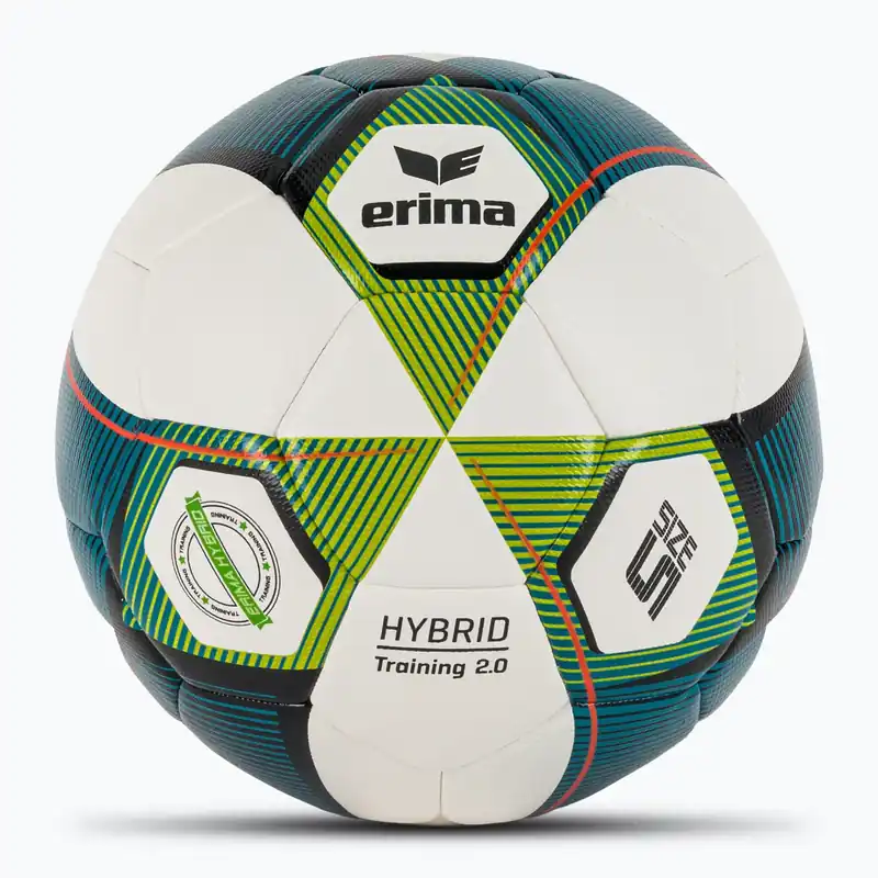 Fotbalový míč ERIMA Hybrid Training 2.0 mykonos blue/lime velikost 5 Top Prodej