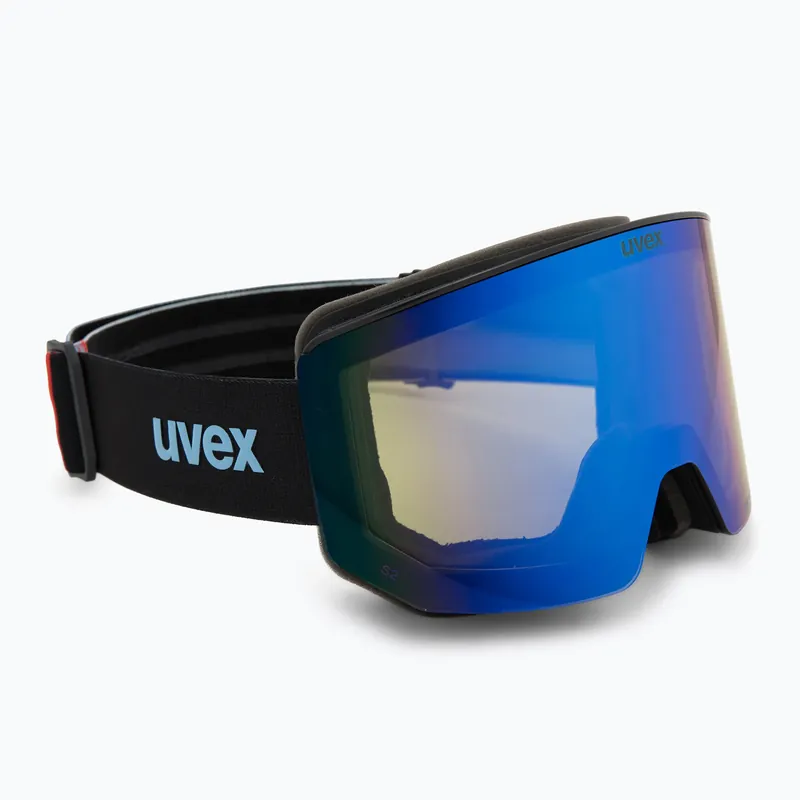 Lyžařské brýle Uvex Lace Attract FM black matt/mirror blue Originální