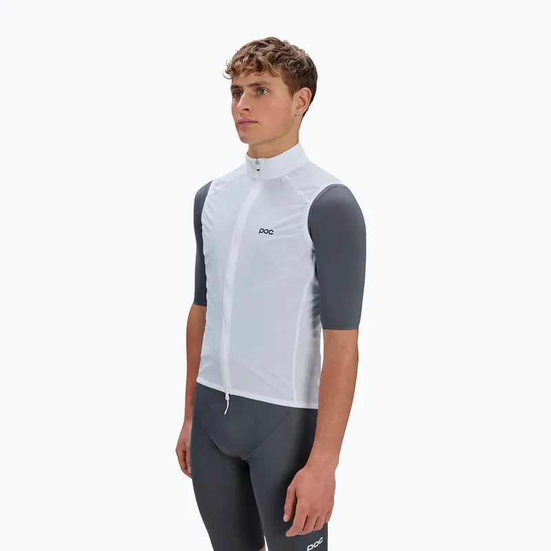 Autentický Pánská cyklistická vesta POC Enthral hydrogen white