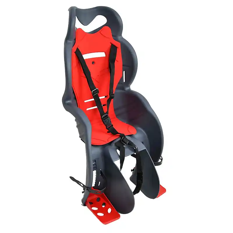 Pouze Dnes Zadní dětská cyklosedačka FLORIDA 9 - 22 kg, na zadní nosič, šedo-červená