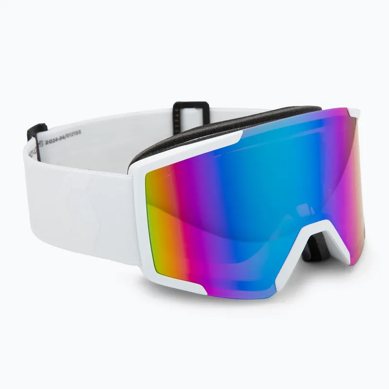 Autentický Lyžařské brýle SCOTT Shield mineral white/amp teal chrome