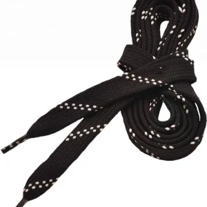 Zlevněný Tkaničky do hokejových bruslí, voskované, 200cm, černé