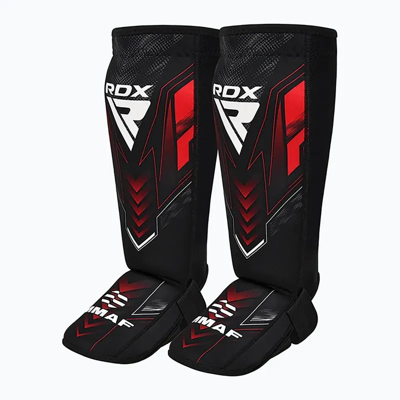 Chrániče holení a nártů RDX IMMAF Approved Neoprene Shin Instep red Super Cena