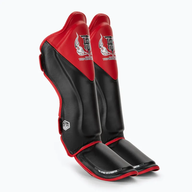 Chrániče holeně a chodidla Top King Shin Guards Blend black/red Vrácení Zdarma