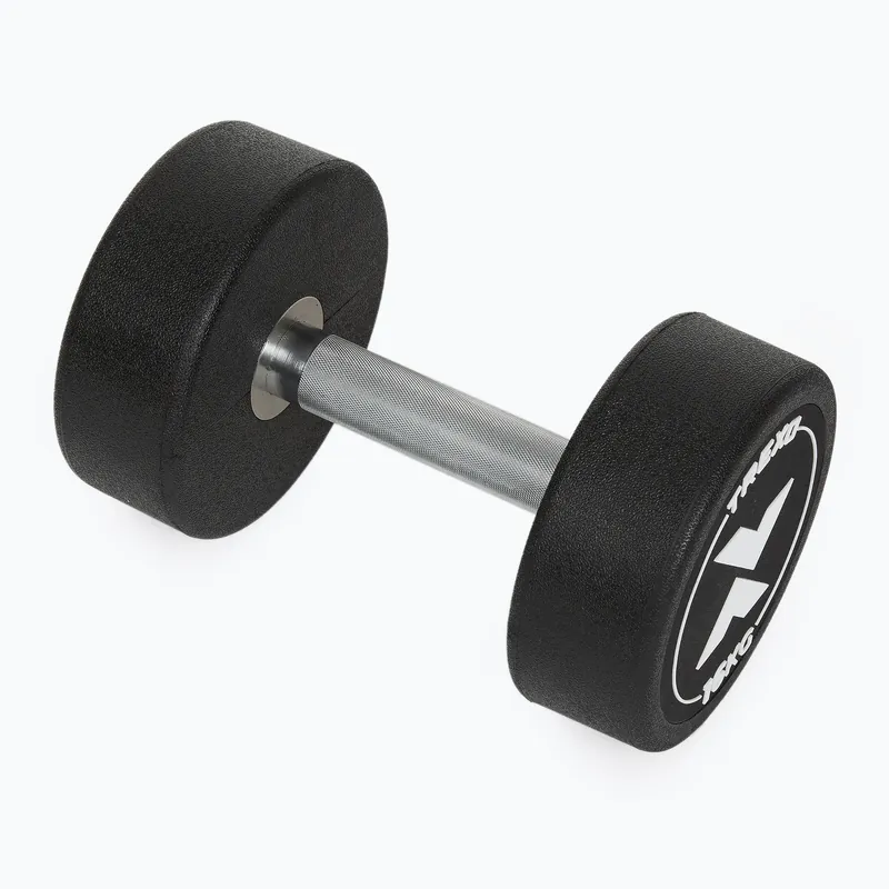 Pogumovaná litinová činka XTREXO Pro 16 kg black Vrácení Zdarma