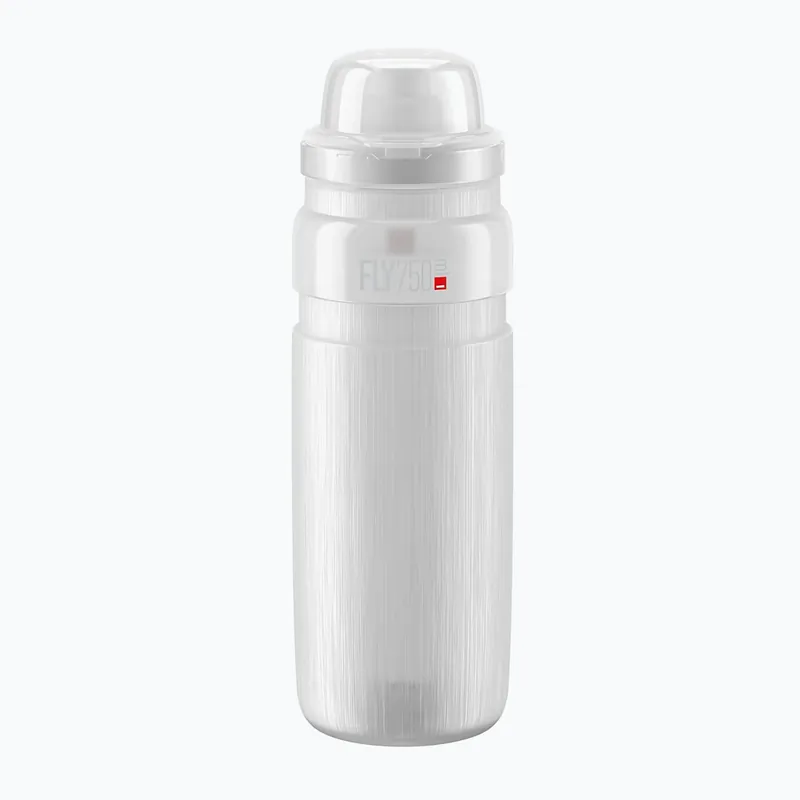 Sleva Cyklistická láhev Elite FLY Tex MTB 750 ml clear/grey logo