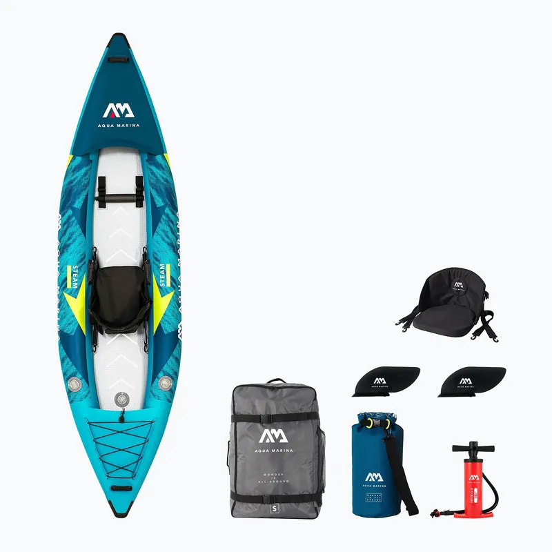 Nafukovací kajak pro 1 osobu 10‘3″ AquaMarina Versatile/Whitewater Kayak blue Steam-312 Finální Výprodej