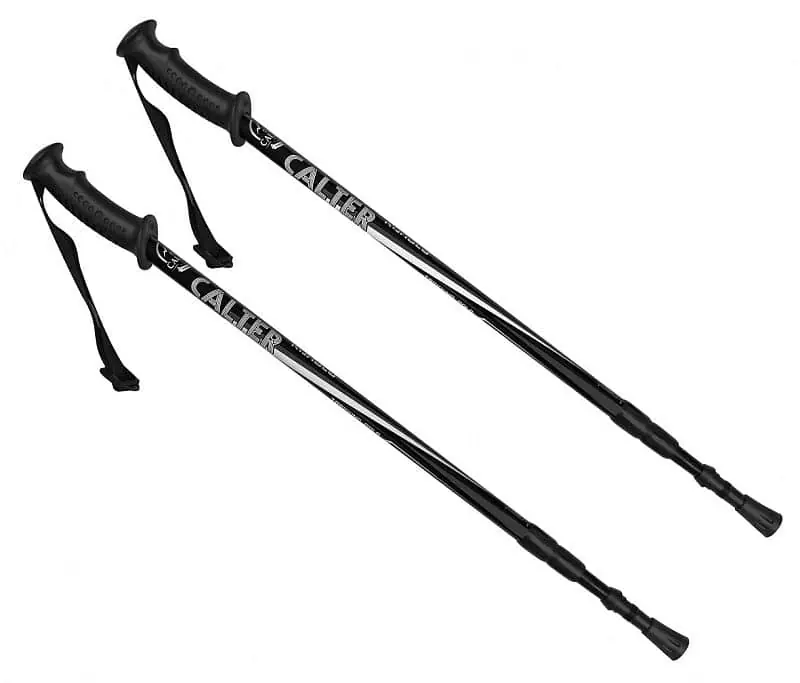Must-Have Trekingové hole CALTER® KOHALA, 3-dílné, pár, černé