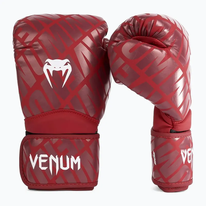 Dětské boxerské rukavice Venum Contender 1.5 XT white/burgundy Víkendová Akce