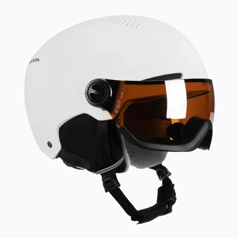 Lyžařská helma Alpina Arber Visor Q Lite white matt Nová Kolekce