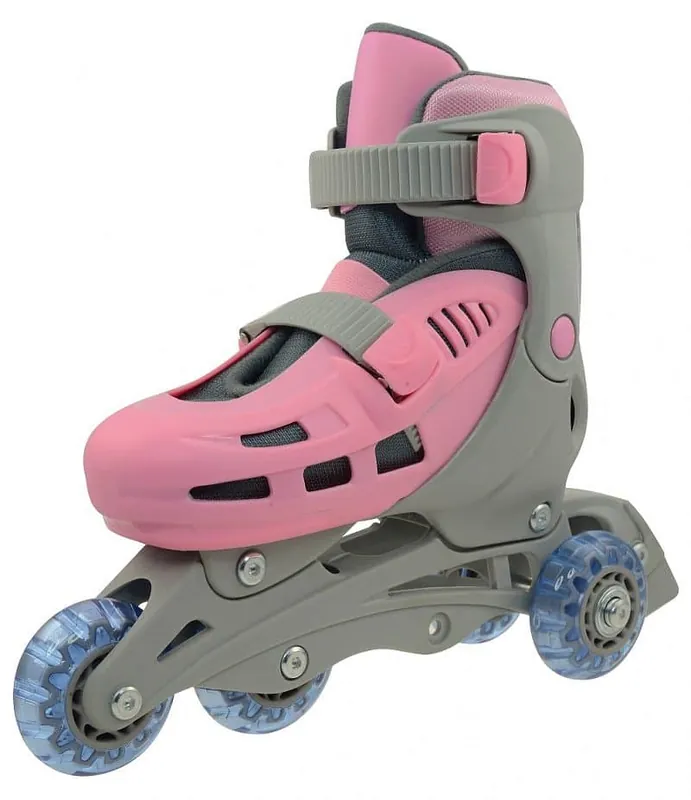 Kolečkové brusle TRISKATE BASIC, růžové Nízká Cena